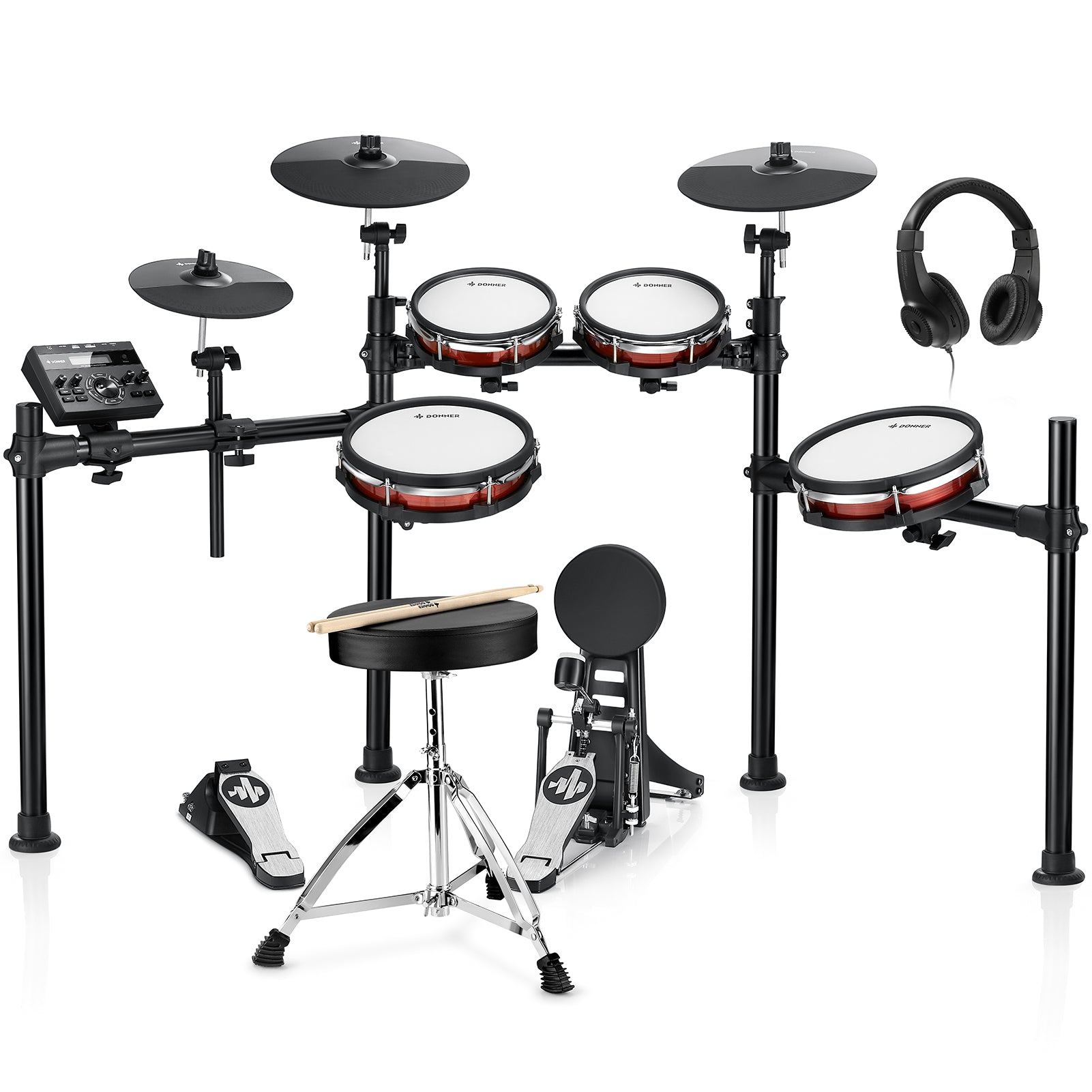 【先行販売】Donner DED-200 MAX 5ドラム 3シンバル 電子ドラム - 10月27日入荷予定