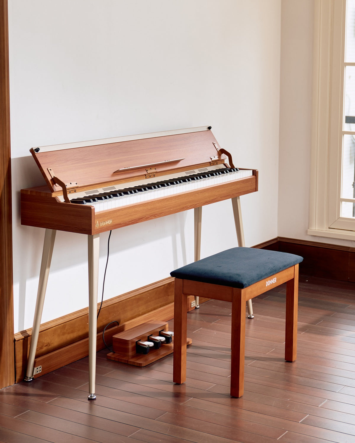 Donner DDP-80 PLUS 木目調 電子ピアノ