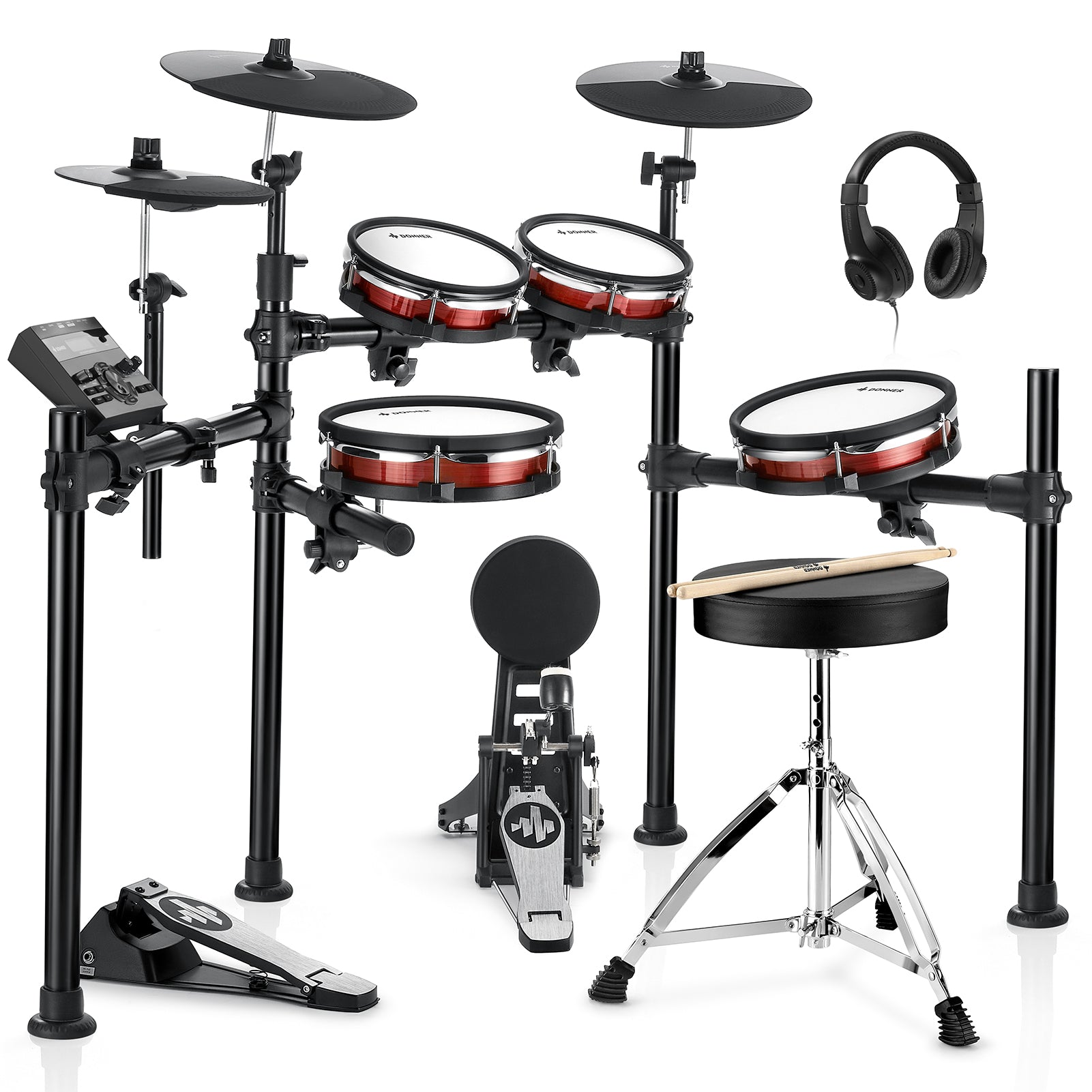 【先行販売】Donner DED-200 MAX 5ドラム 3シンバル 電子ドラム - 10月27日入荷予定