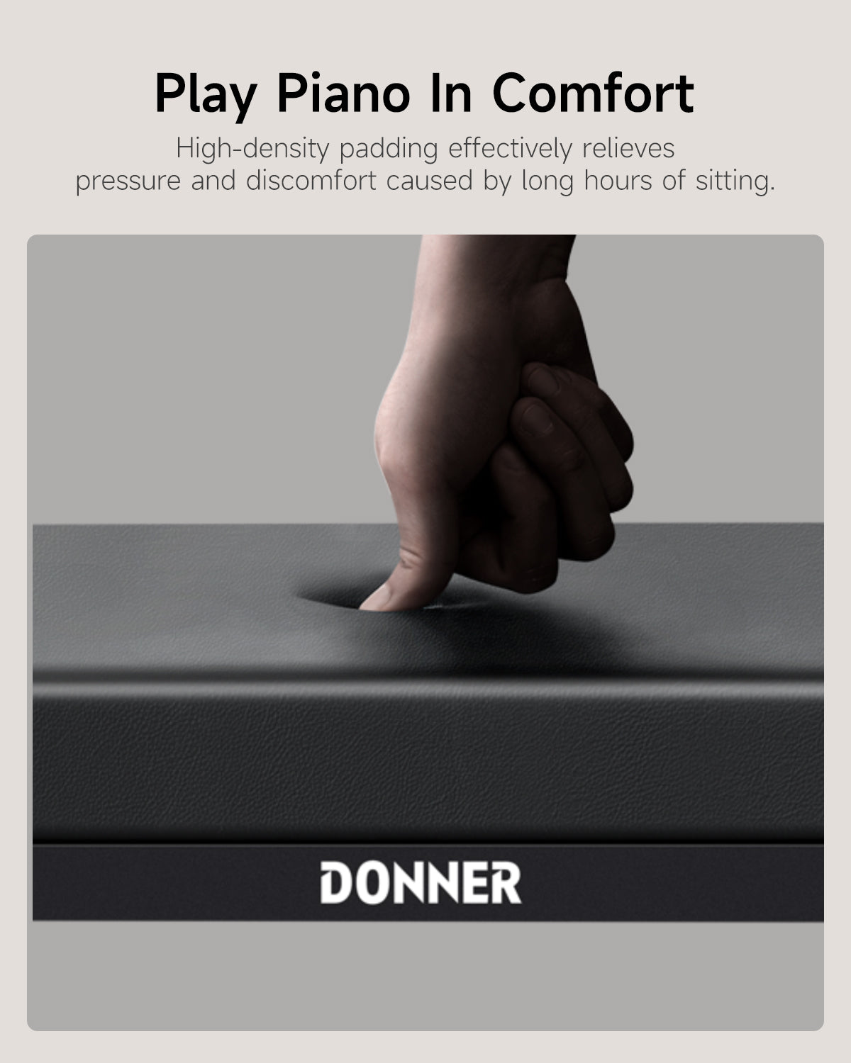 Donner DKB-200 ホームスタイル 耐腐食性 金属製ピアノベンチセット S300