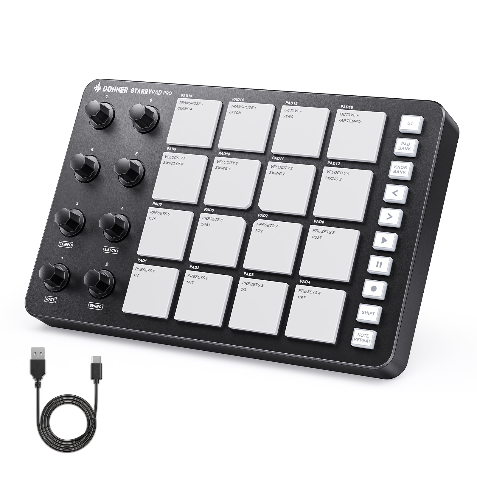 STARRYPAD PRO MIDIコントローラー - ブラック