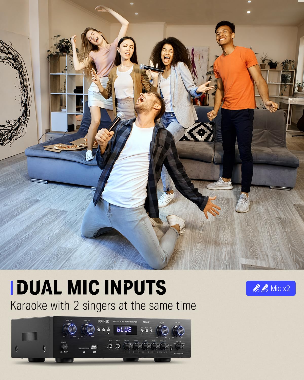 Donner MAMP5 4chパワーアンプ