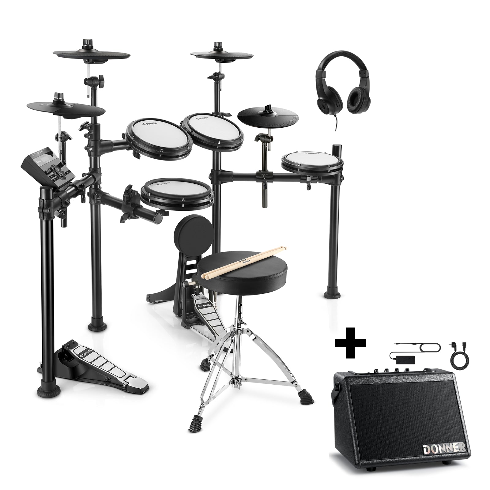 Donner DED-200X 5ドラム 4シンバル 電子ドラム