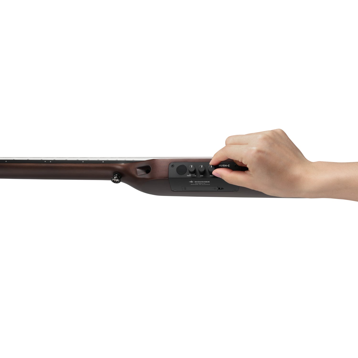 Donner HUSH™ C ナイロン弦 アコースティック・エレクトリックギター-サンバースト##