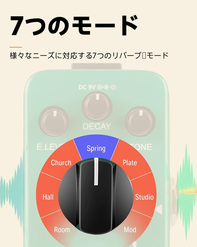 Donner リバーブ エフェクター 7モード モジュレーション Verb Square – Donner Music - JP