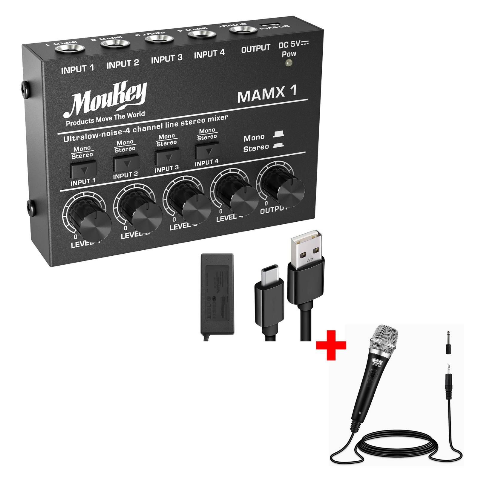 Moukey MAMX1 4chミキサー