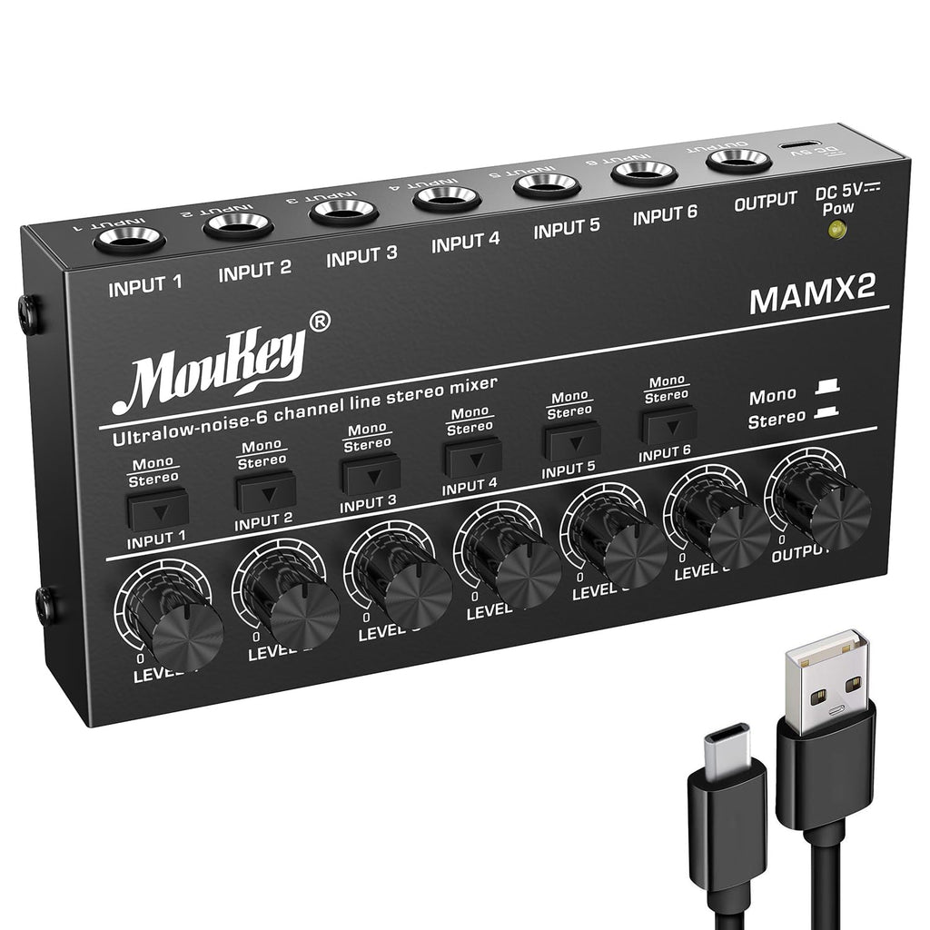 Amazon.co.jp: Moukey パワーアンプ システム マイクミキサー