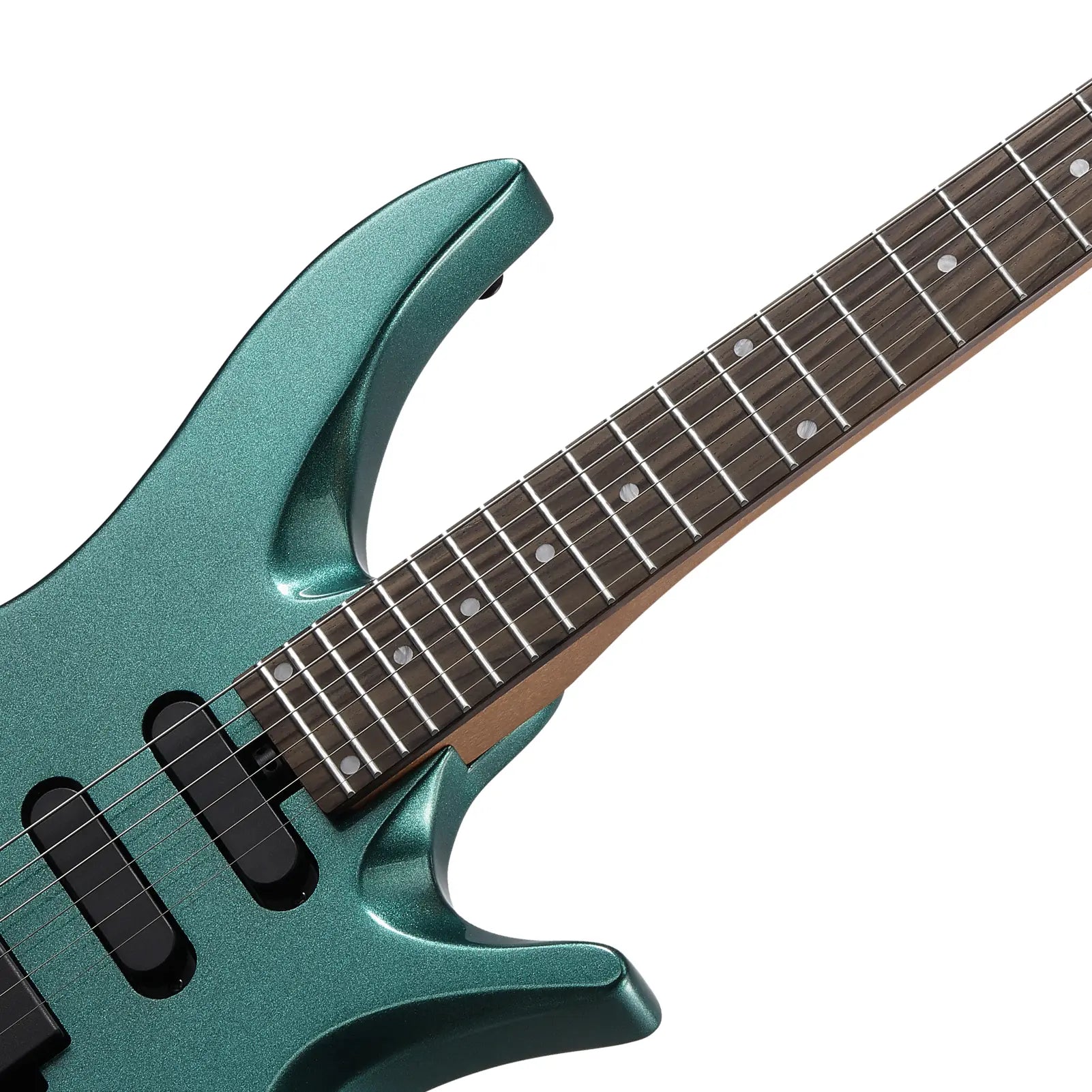 Donner HLX-500 ヘッドレスエレキギター-緑##