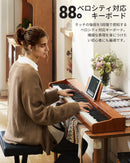 Donner DEP-1S 電子ピアノ 88鍵盤 力度対応 軽量コンパクト 初心者向け X型スタンド付き