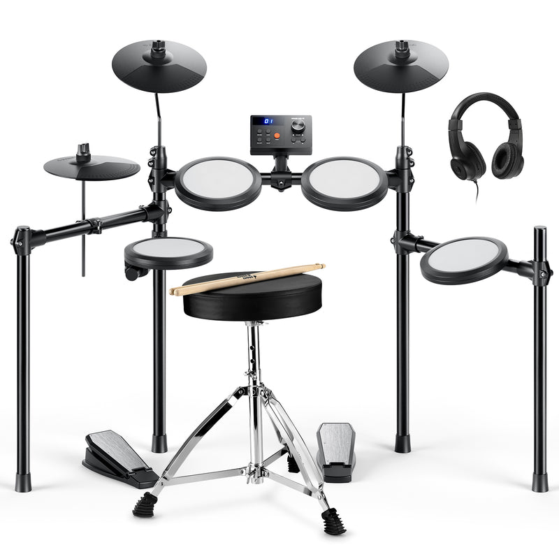 Donner DED-70 電子ドラムセット 4ドラム 3シンバルセット 子供 学生 自宅練習用-新モデル##