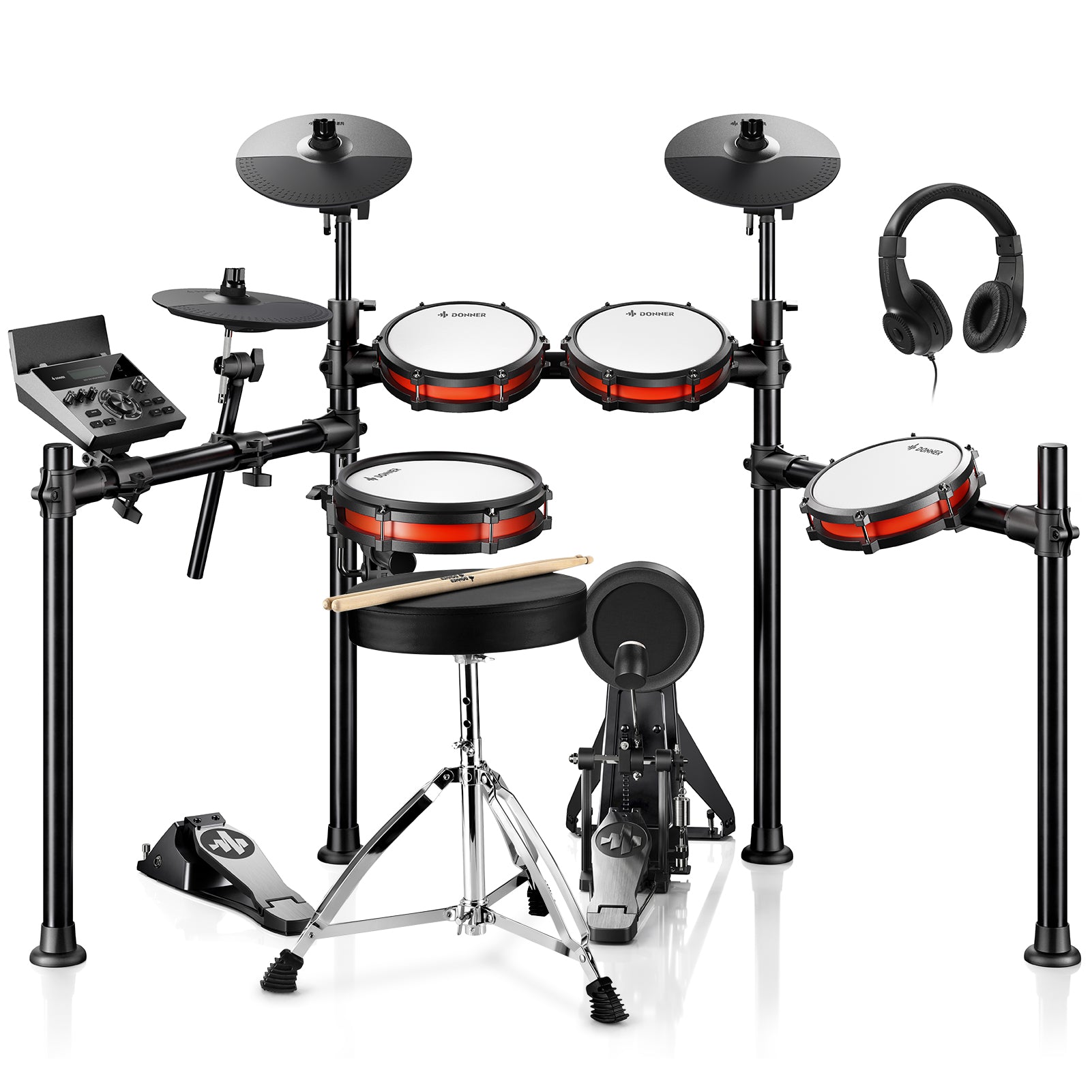 Donner DED-200 NEW 5ドラム 3シンバル 電子ドラム