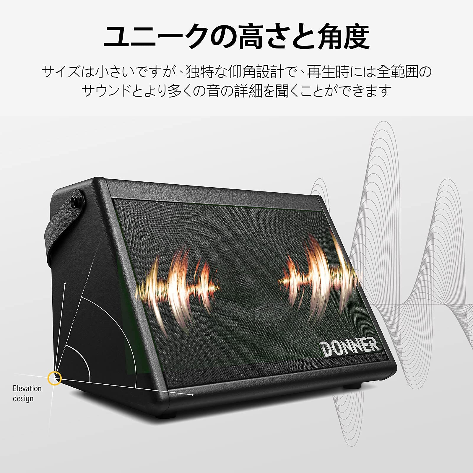 Donner DDA-20 ミニ電子ドラムアンプ 黒