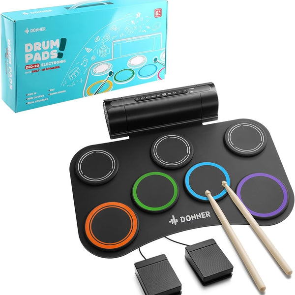 Donner DED-20R | スピーカー内蔵の静音電子ドラムセット