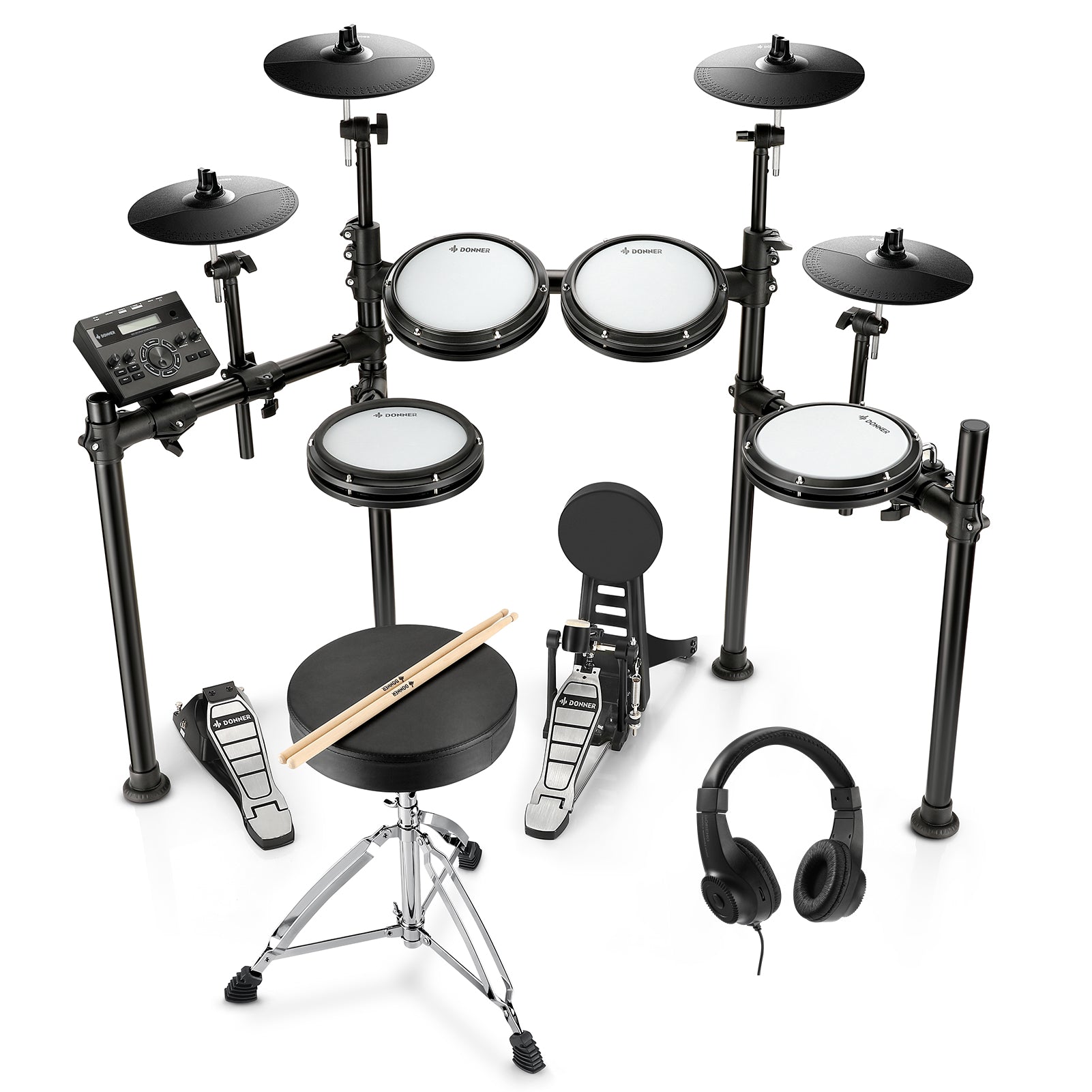 Donner DED-200X 5ドラム 4シンバル 電子ドラム