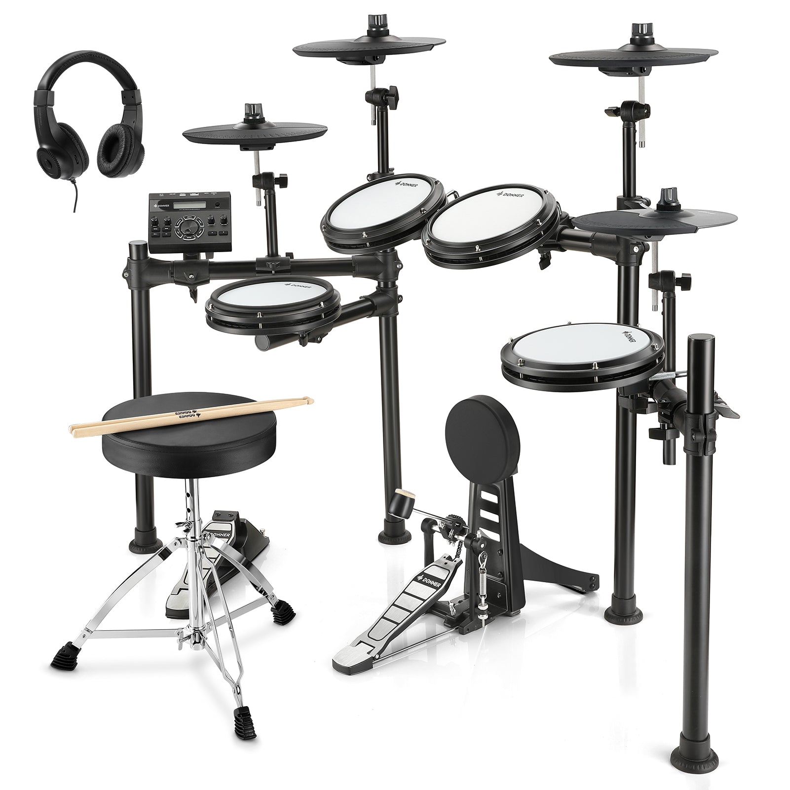 （訳あり）電子ドラム donner ded-200 Amazon.co.jp: Donner DED-200 MAX Electronic Drum Set, Folding