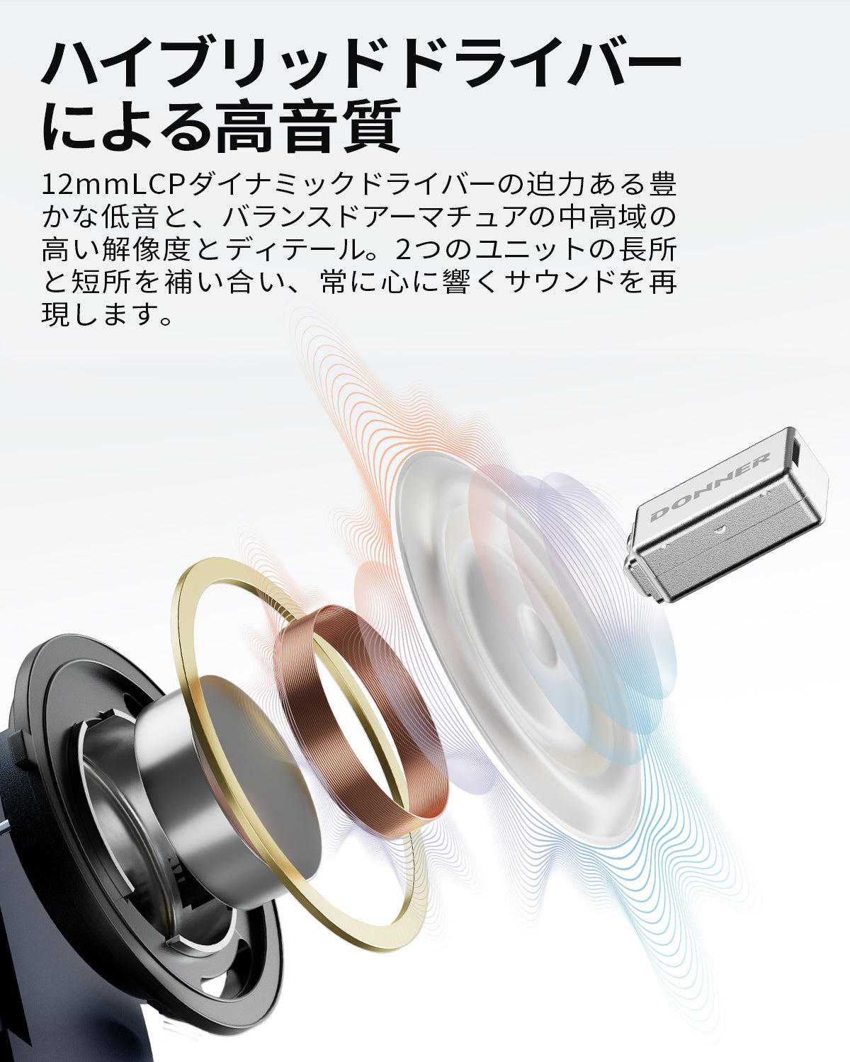 Donner Dobuds ONE 完全ワイヤレスイヤホン ウルトラノイズキャンセリング マルチポイント接続 最大32時間再生 急速充電 防水IPX4 音声アシスタント Siri対応 音楽放送/通学/通勤/ジム/プレゼントBluetooth 5.2-ダークブルー##