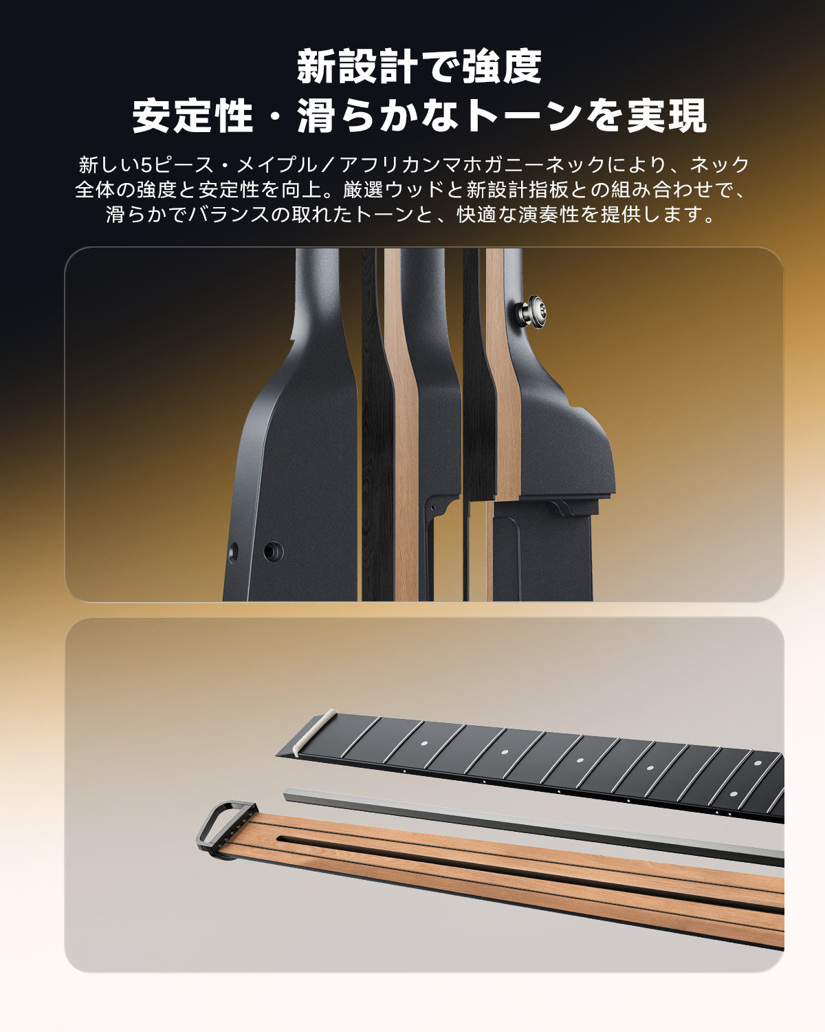 Donner HUSH™ I Evo2 トラベルギター