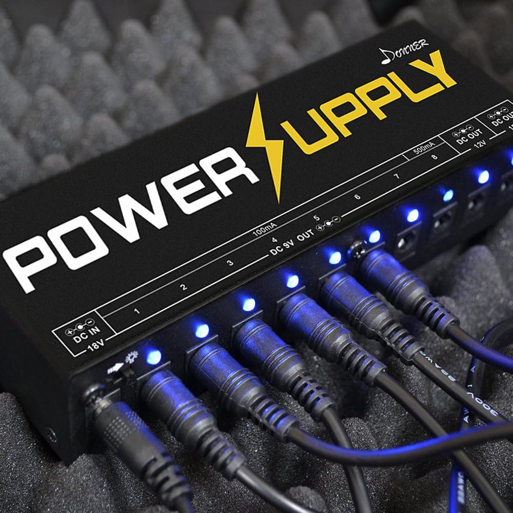 Donner エフェクター電源 10チャンネル パワーサプライ 独立動作 Amazon | Donner エフェクター電源 10チャンネル パワーサプライ