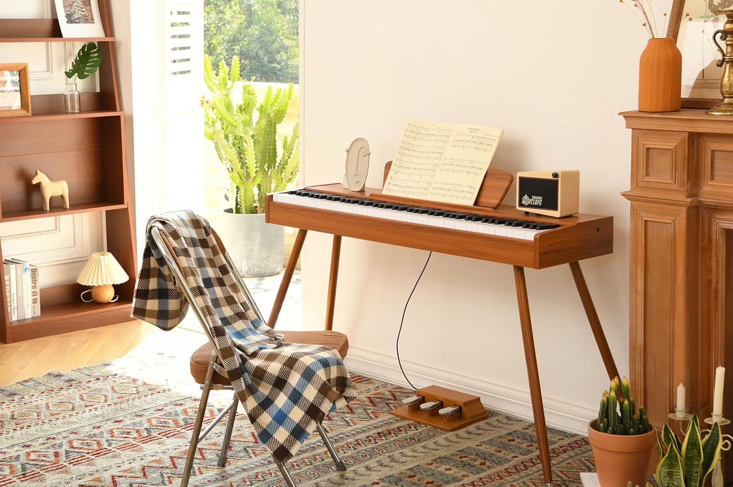 Donner DDP-80 木目調 電子ピアノ-ナチュラル・音質強化モデル##