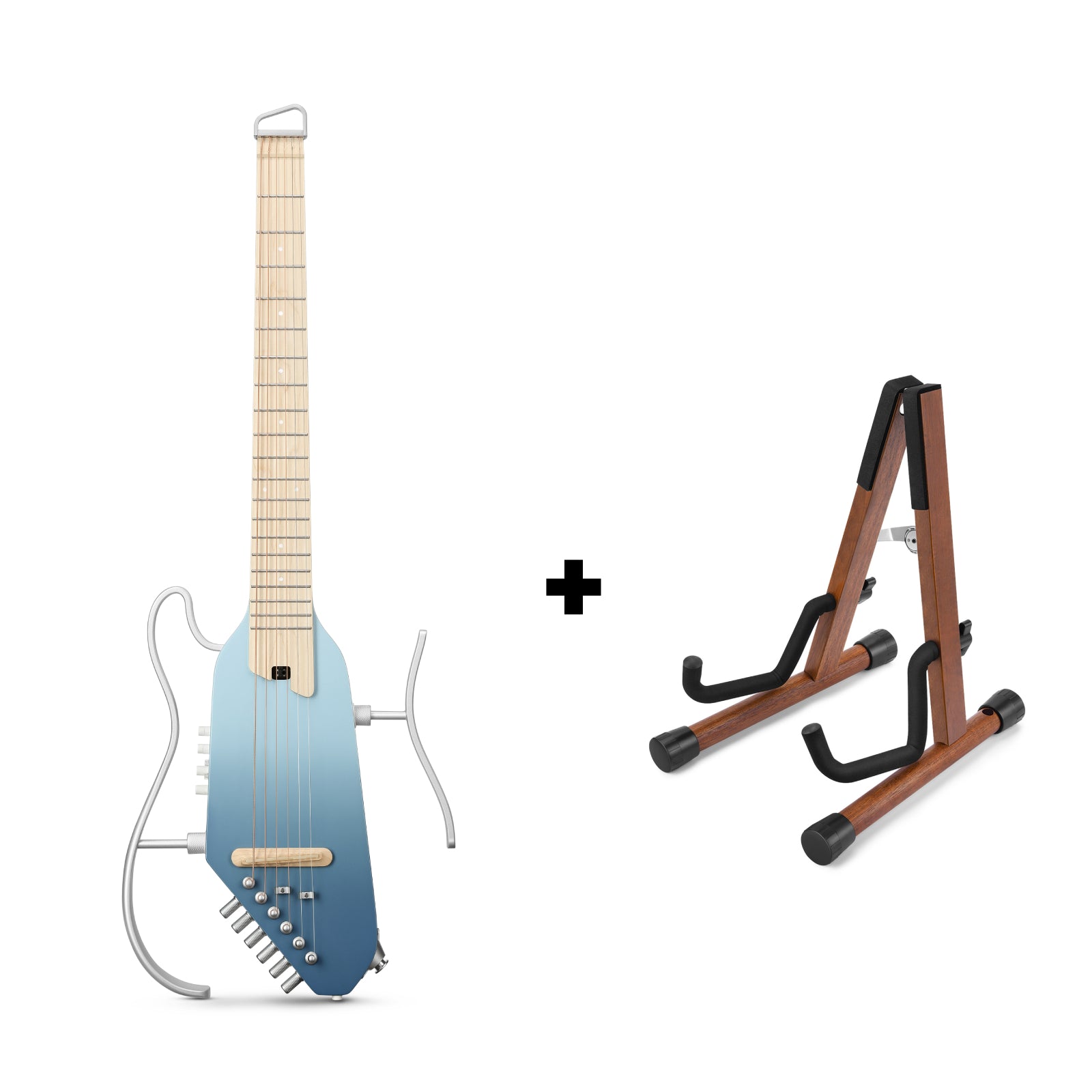 HUSH-I PRO 複数のサウンドモードヘッドレス トラベルギター Donner