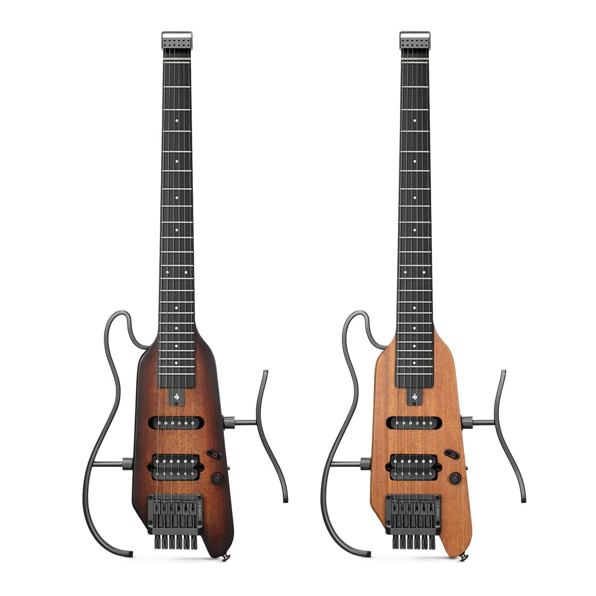 HUSH-X ヘッドレス 携帯型 トラベルエレキギター Donner