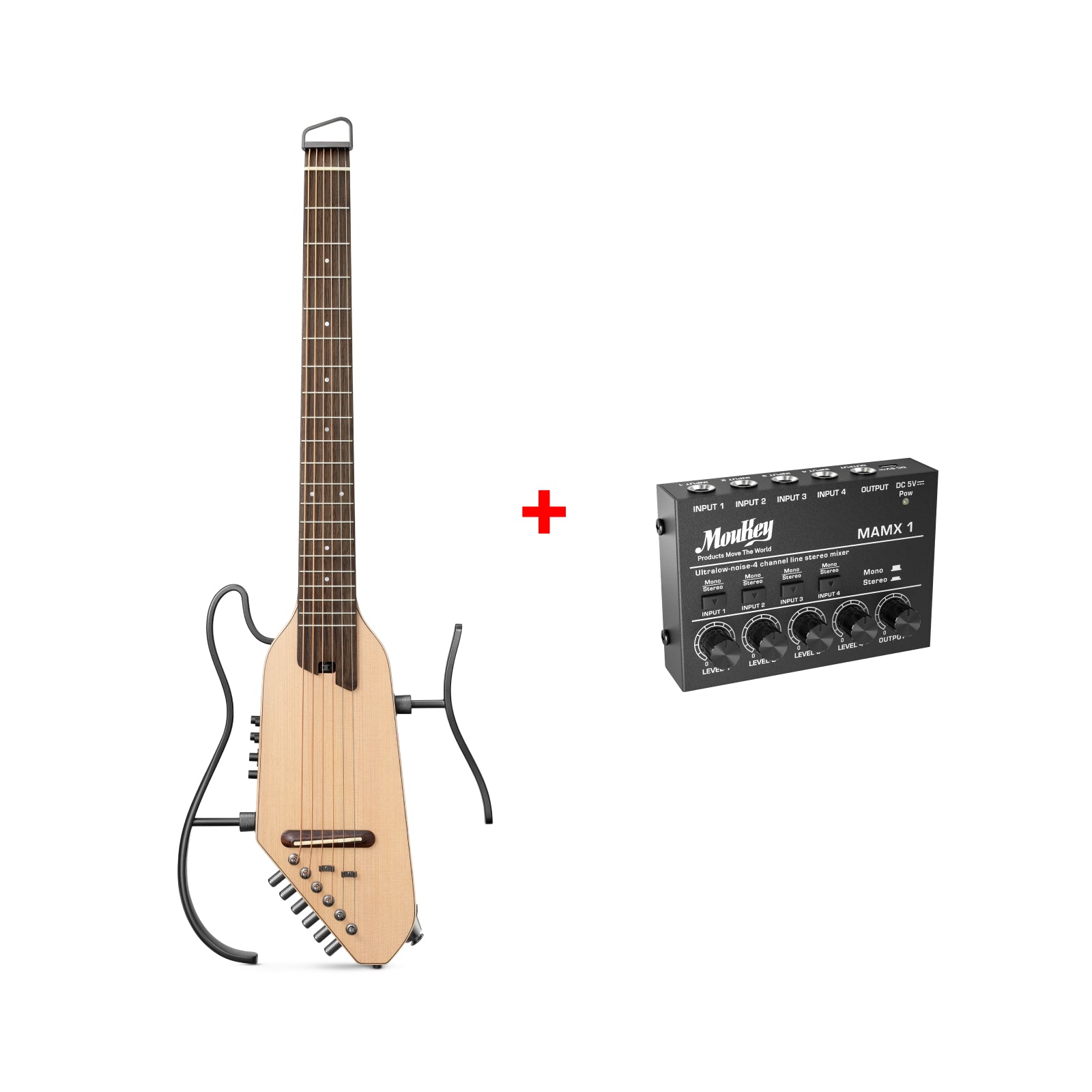 Donner Hush i pro エレアコギター HUSH-I PRO 複数のサウンドモードヘッドレス トラベルギター Donner