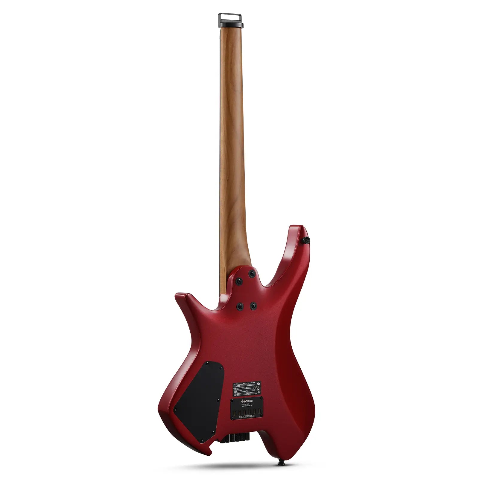 Donner HLX-500 ヘッドレスエレキギター-赤##
